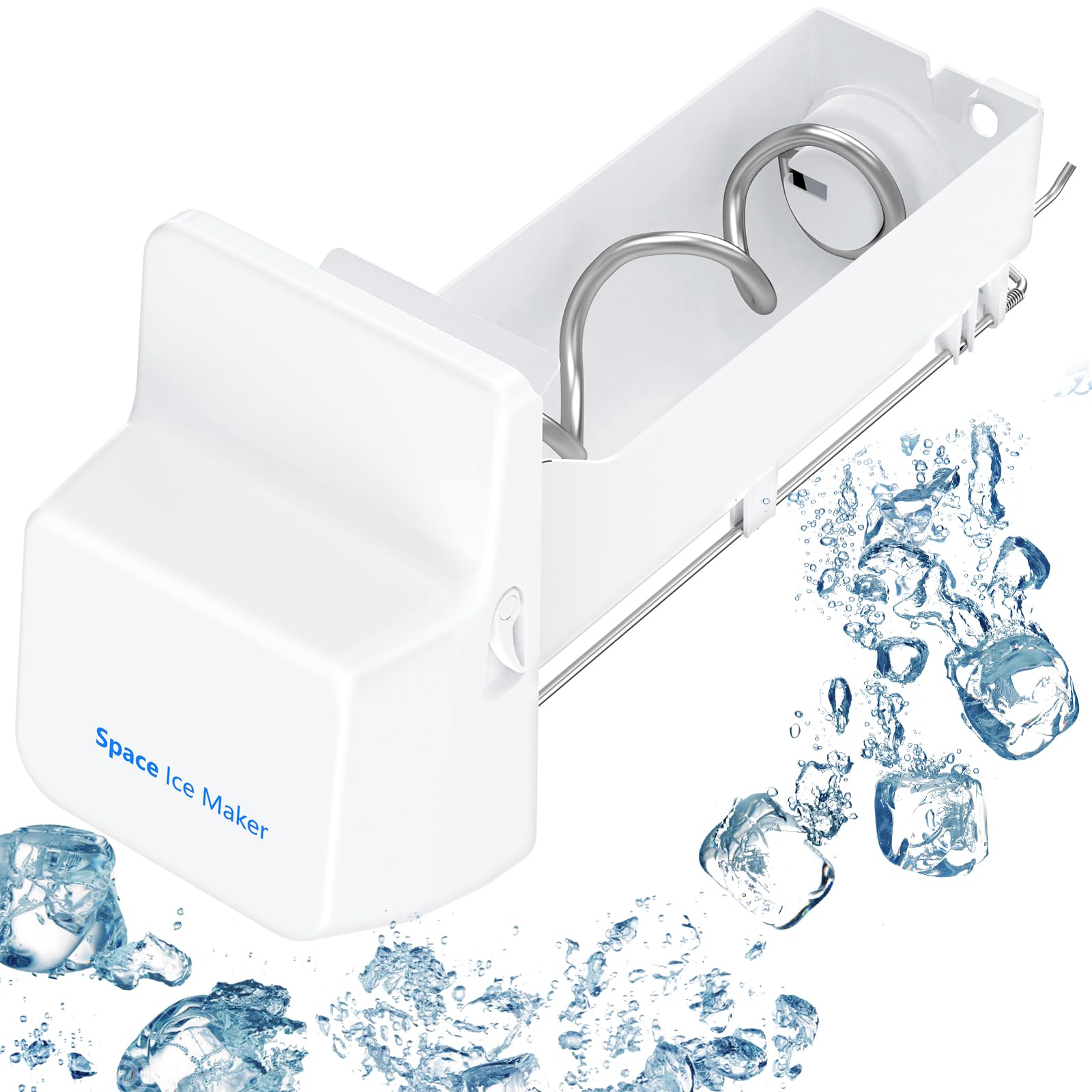●ON ICE E 9.4 in. 26.5lb/24H Bullet Ice Countertop Portable Ice Maker